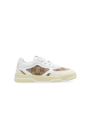 sneakers in pelle bianco GUCCI KIDS | 793956AADOW9555